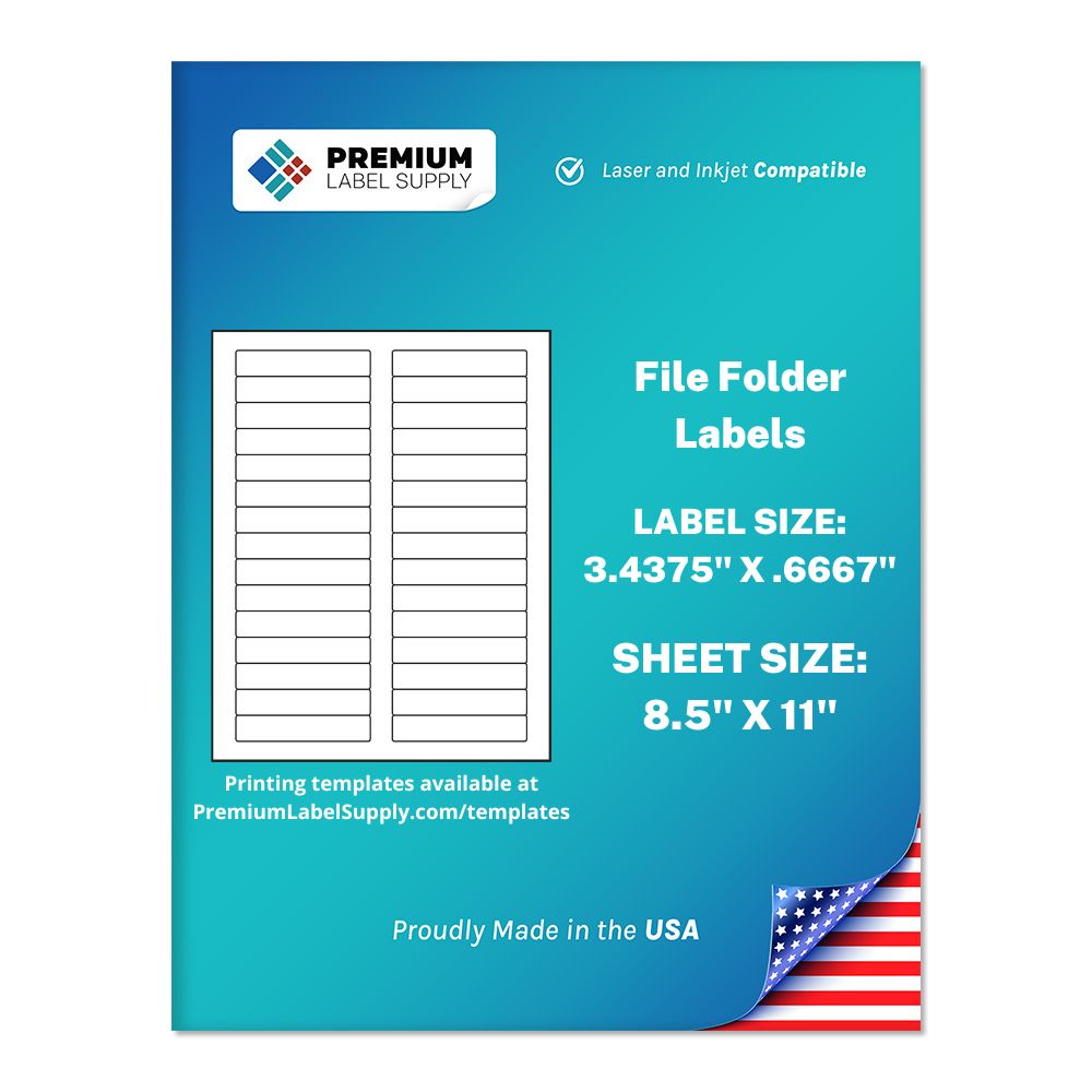File Folder Label Template