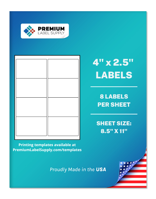 Buy sticker paper labels on 8.5 x 11 sheets for all types of uses