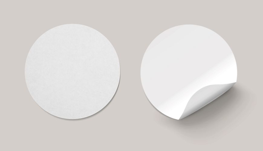 glossy vs matte round stickers