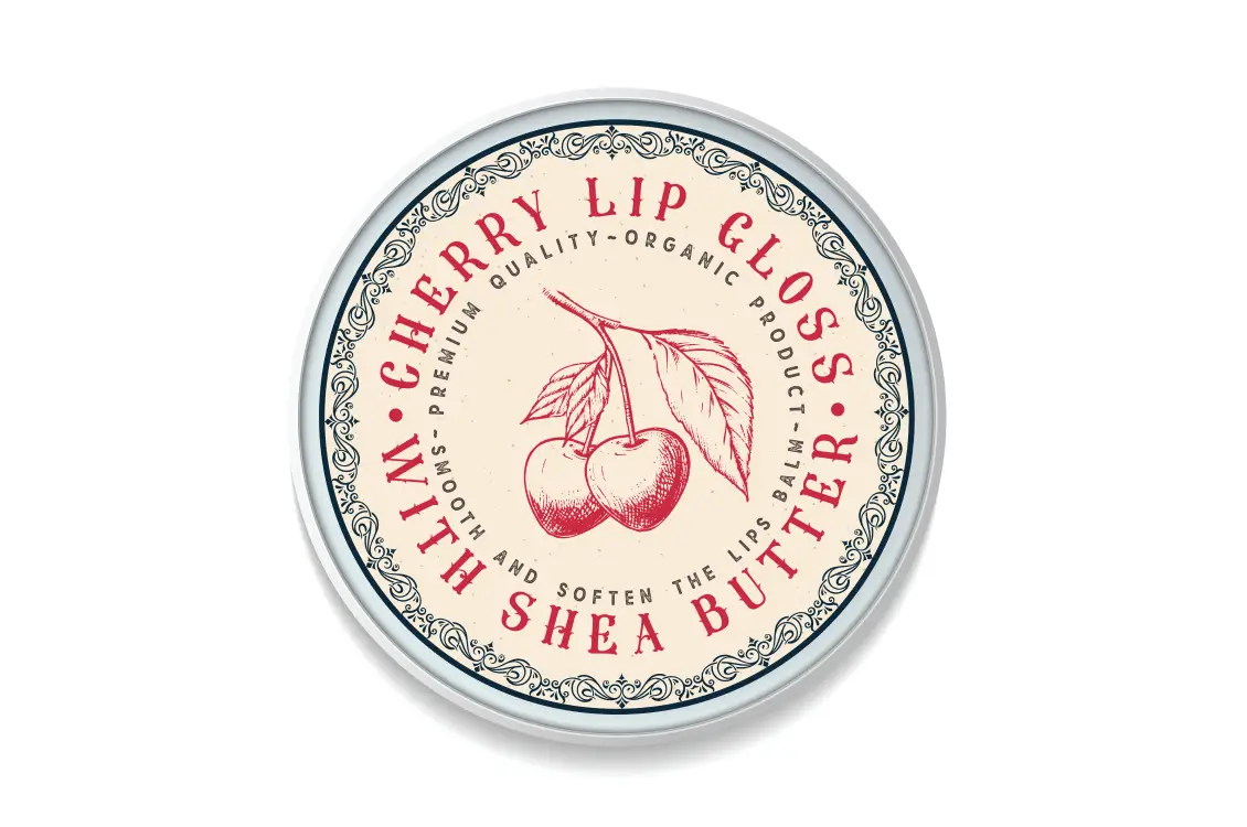 Lip balm stickers
